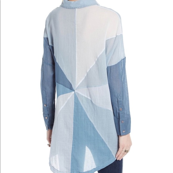 FREE PEOPLE RAINBOW RAYS TOP - Picture 5 of 6